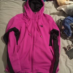soft fabric purple/ black north face!