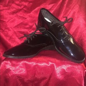 Black patent leather American apparel shoes ✨