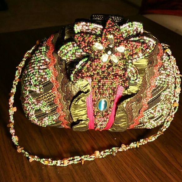 Beaded evening bag
