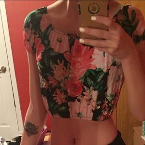 Flowered crop top!