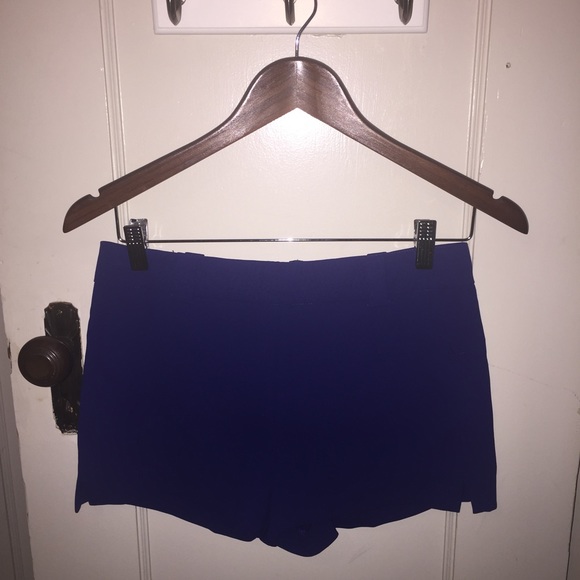 Blue dress shorts