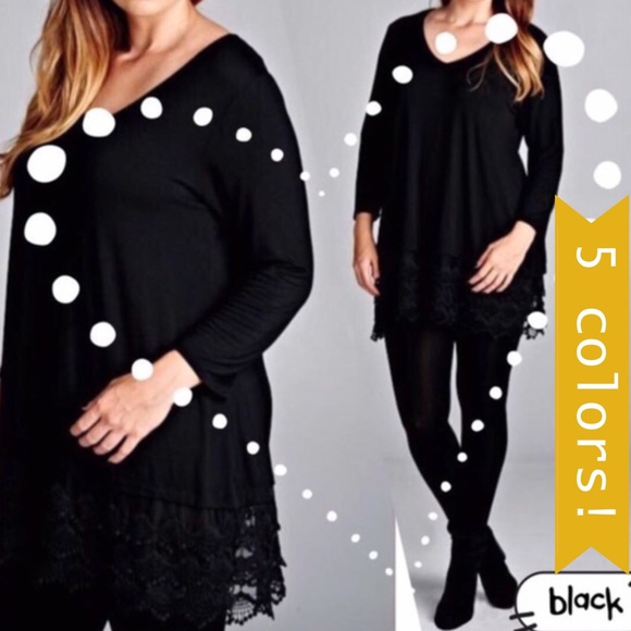 T.La Tops - 🌺HP 12/9🌺STUNNING LACE TUNICS IN 5 COLORS!