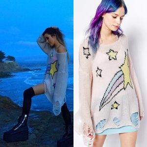 Wildfox shooting star Lennon sweater