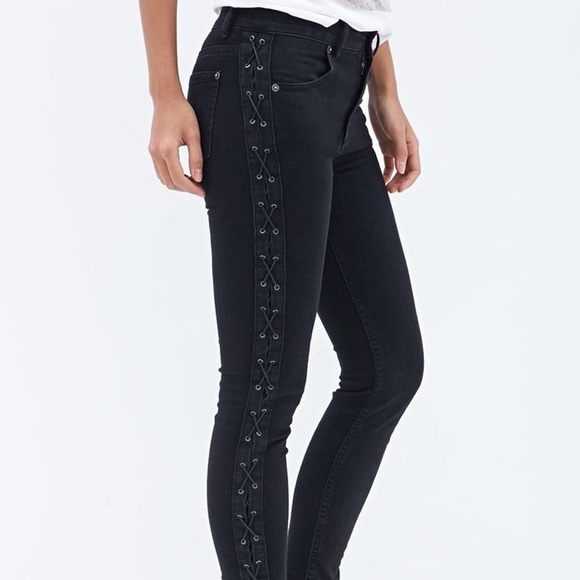 lace up jeans forever 21