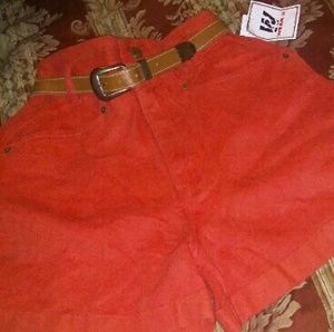 NWT high waisted shorts with belt.