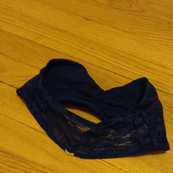 KP Vctoria's Secret PINK Bandeau Top Blue - Picture 2 of 4