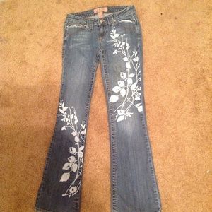 Candies brand Jeans w/floral printed design
