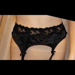 Victoria's Secret Black Garter Belt