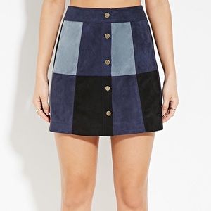 Faux Suede Mini Skirt NWT