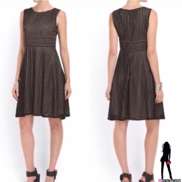 Black Lace Overlay Sleeveless Dress - Picture 3 of 3