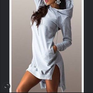 Heather grey hoodie dress NOT ZARA BRAND