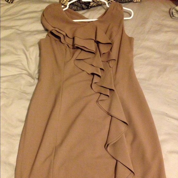Calvin Klein Tan cocktail dress