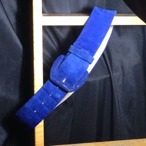 Genuine Suede Blue Belt
