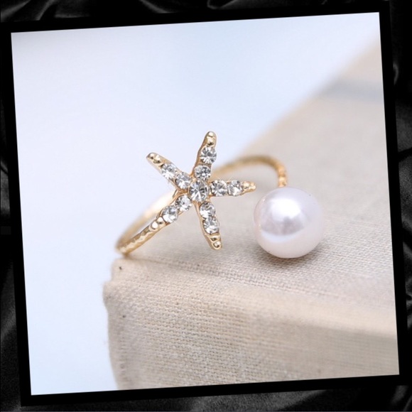 ❤️Starfish and pearl ring - Picture 2 of 2