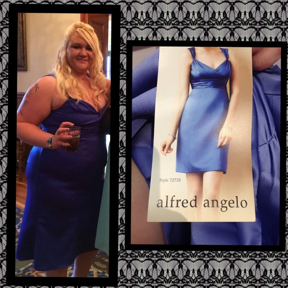 Alfred Angelo Cobalt Blue Dress