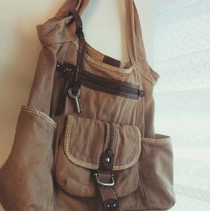 FOSSIL Canvas Shoulder Bag