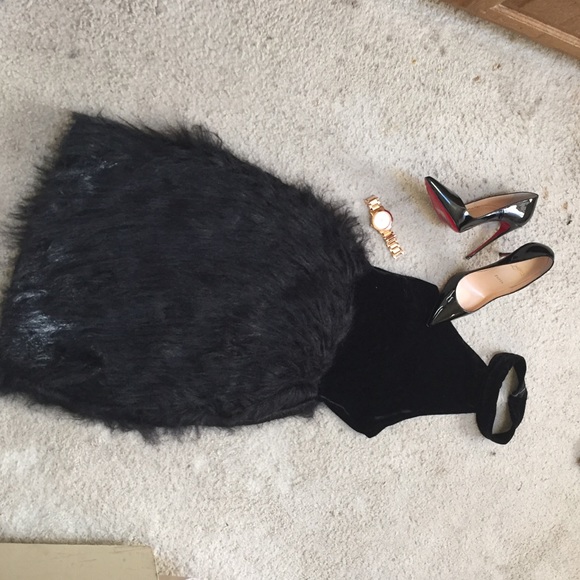 FashJonn Fur Dress