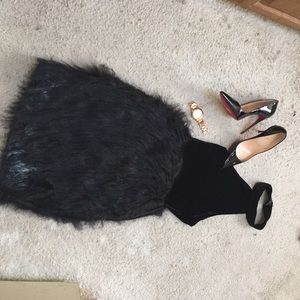 FashJonn Fur Dress