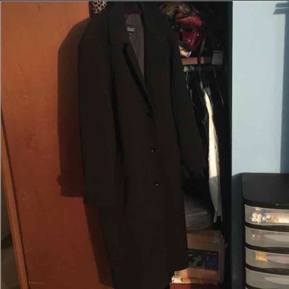 Chereskin Signature Men's Black Trench Coat - Picture 1 of 3