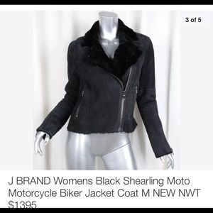 J Brand Shearling coat new with tags