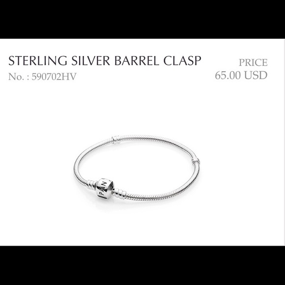 Sterling Silver Barrel Clasp Bracelet