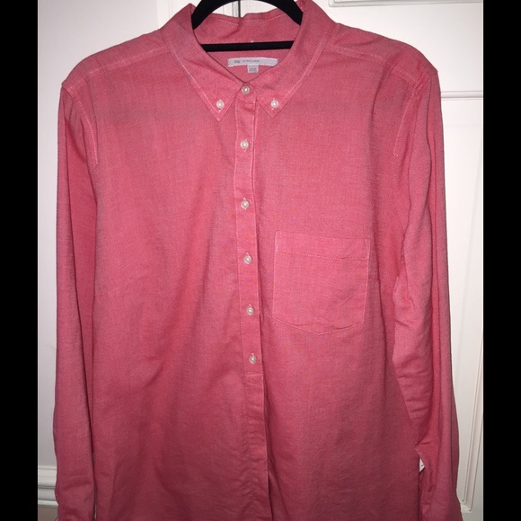 GAP PINK BOTTON-UP 100% COTTON SHIRT