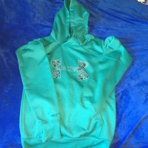 Underarmour Hoodie. "X Storm", "ColdGear". Teal