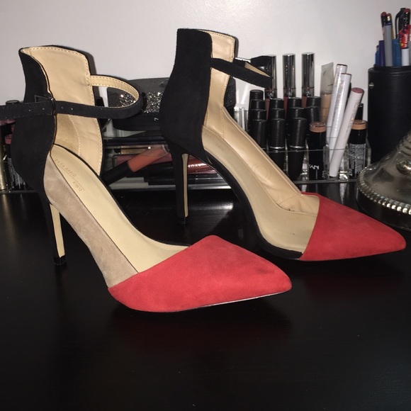 Zara Black & Red Heels