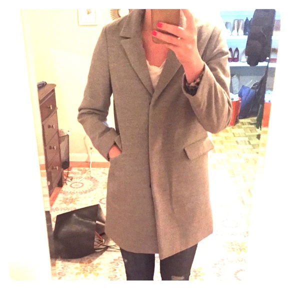 Gray Peacoat - great condition, barely worn!