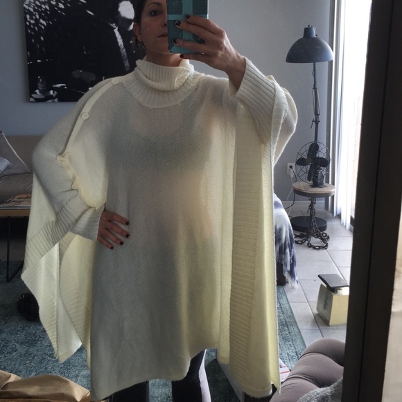 Lane Bryant Sweaters - Cream cape