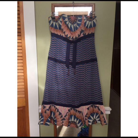 Silk strapless dress - Picture 1 of 3