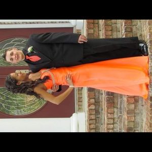 Flowy gorgeous CORAL island style prom dress!!!🌞