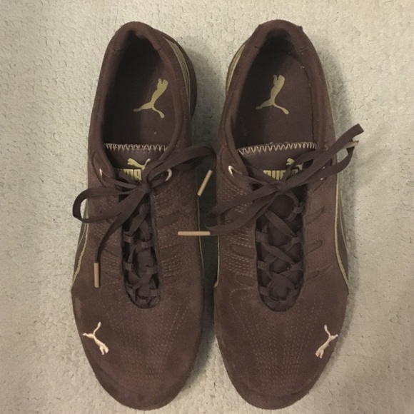 Brown suede puma shoes (Reduced price SALE)