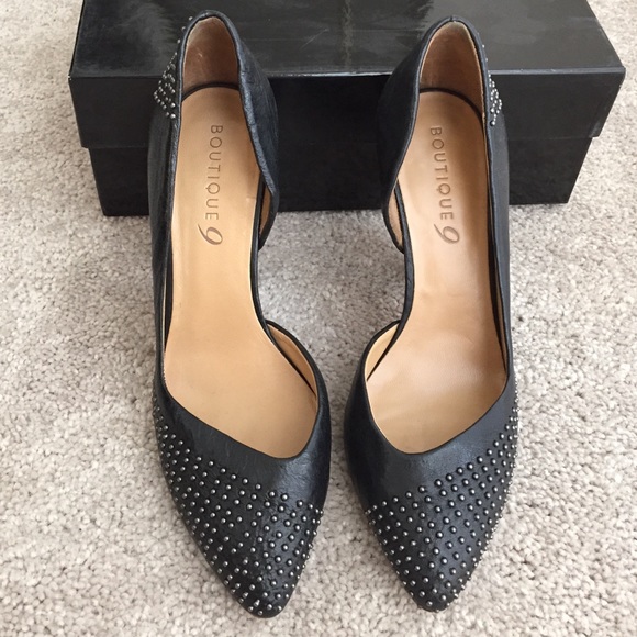 Boutique 9 Genuine Leather Studded Pumps