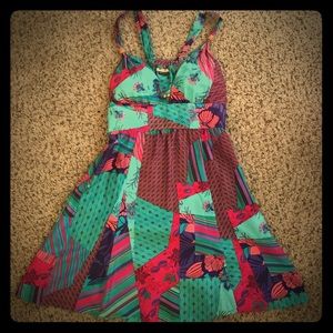 Guess patchwork silk dress