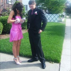 SHORT PINK PROM DRESS 💗💕🎀