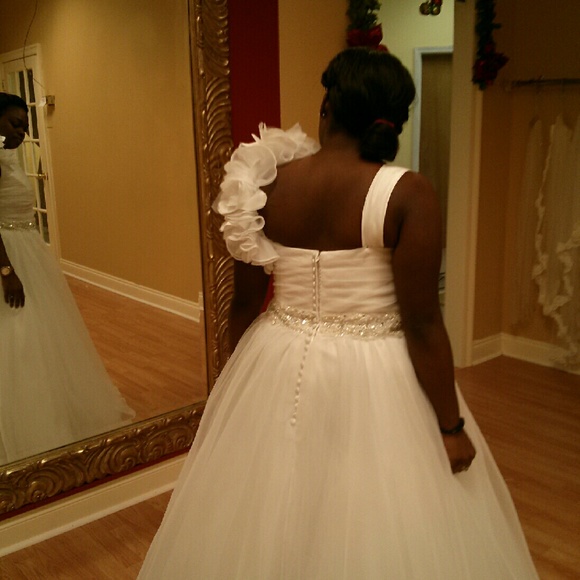 White beautu gown.  Used for my daughter debutant