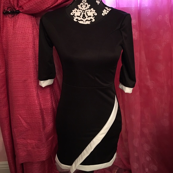 NWOT Black & White Dress