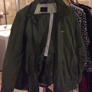 Nike polyester olive green pants and jacket