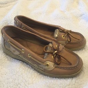 ✨REDUCED!!✨Sperry Top-Sider Gold glitter Angelfish