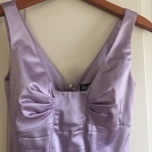 D&G Dolce & Gabbana lilac stretch gown, small.