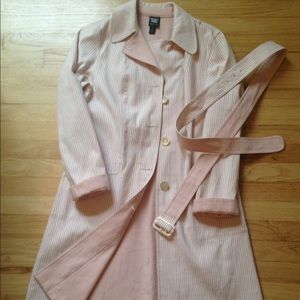 Gorgeous W by Worth reversible rain coat with belt