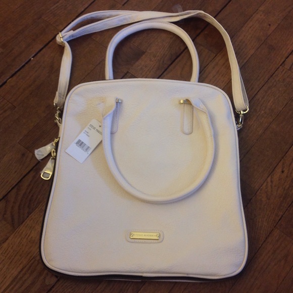 White Leather Steve Madden Purse