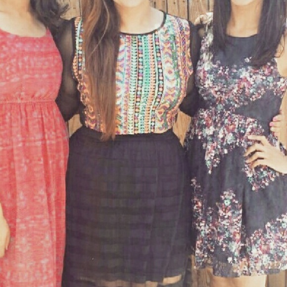 Colorful crop top long sleeve