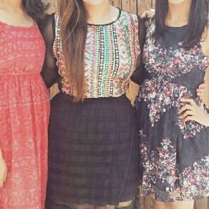 Colorful crop top long sleeve