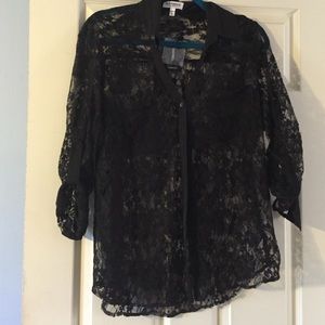 Black Lace Express Shirt