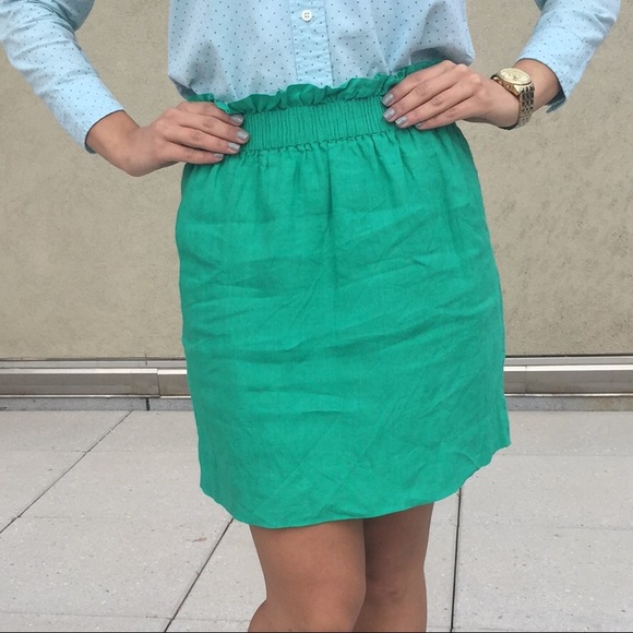 ๐ซSOLD๐ซJ. Crew Green City Mini Skirt - Picture 3 of 4