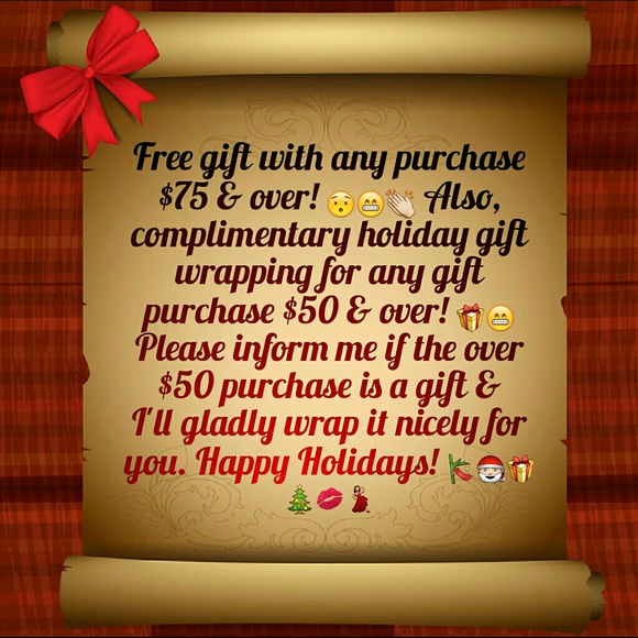 Gift with purchase....
