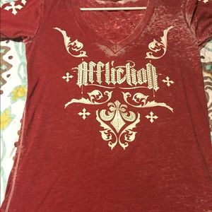 Affliction Size Large Short Sleeve Top