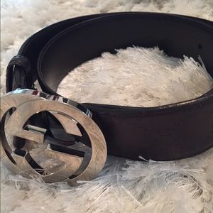 Gucci brown Guccissima belt